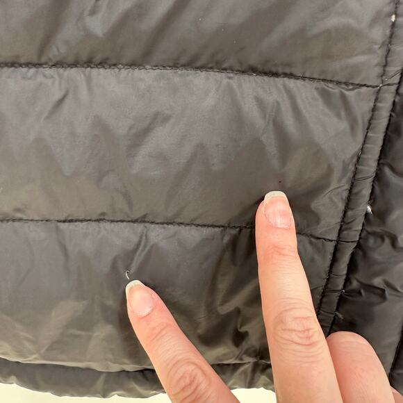 Dutch Bros Central Oregon Puffer Jacket Small Black Hooded Down Insulated Coat - Picture 4 of 10